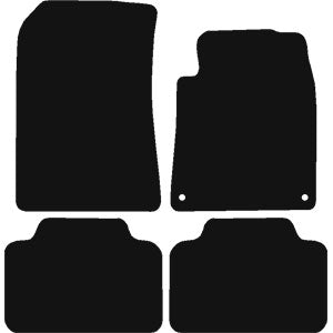 Peugeot 407 2 clips 2004 2011 Car Mats