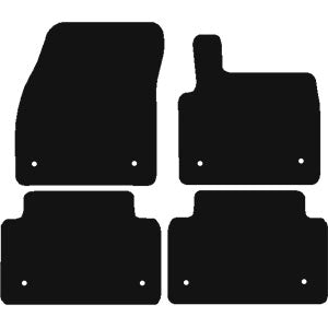 Land Rover Range Rover Evoque Manual 2019 to Present Car Mats 8 clips