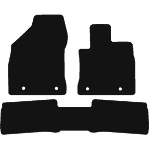 Lexus CT200h 2014 to Present Car Mats 1 piece rear