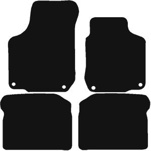 Volkswagen Beetle 1999 2005 4 round Clips Car Mats