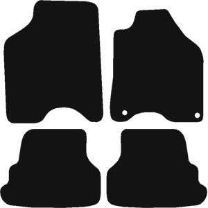 Volkswagen Lupo 1999 2005 2 clips 38cm spacing Car Mats